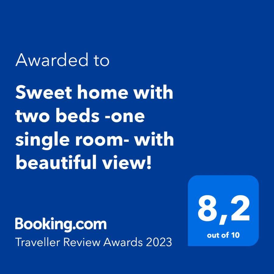 Sweet Home With Two Beds -One Single Room- With Beautiful View! Agia Marina  Exterior foto